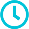 An icon of a clock representing how financial advisors can save time using social media scheduling tools to stay in front of their clients.